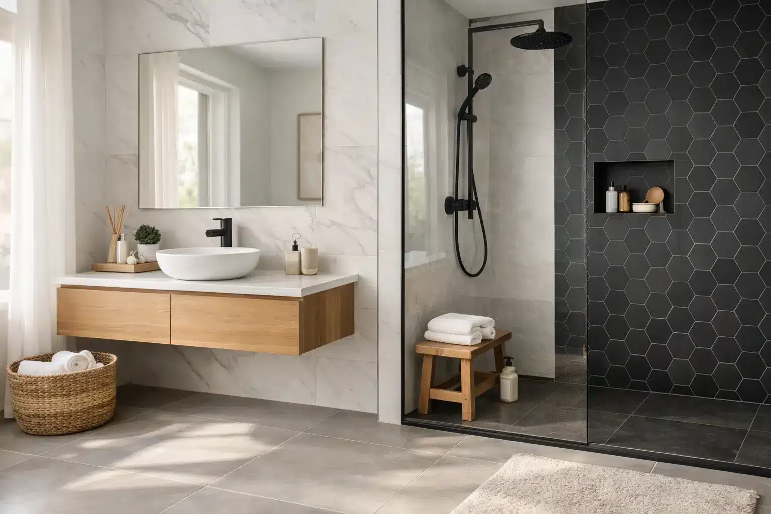 Bathroom Tiles That Work Hard and Look Good