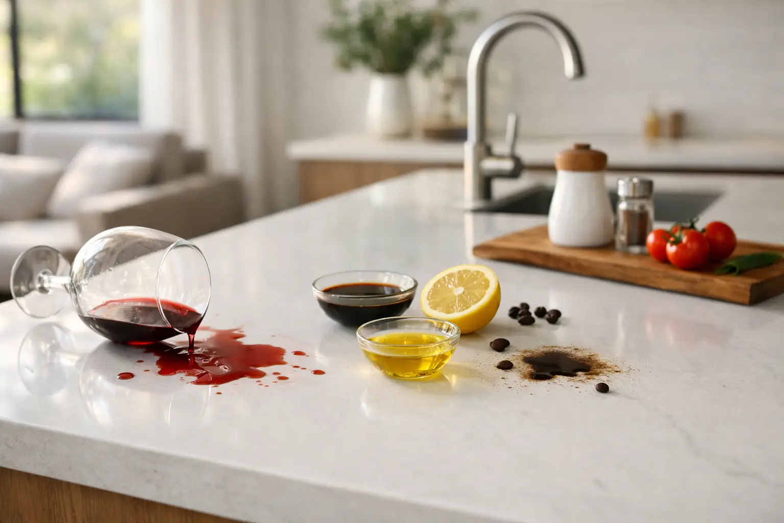 Do Zero Silica Benchtops Stain Easily?