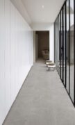 Luxury Glacier-Grey MATT Porcelain Tile flooring and wall application in modern interior design.