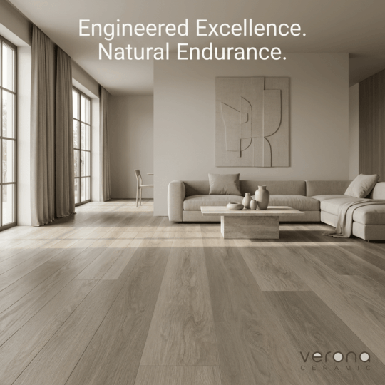 Limestone Premium Hybrid SPC Flooring | Waterproof Wide Plank