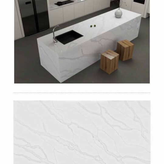 CALACATTA  – Polished Premium Engineered Stone