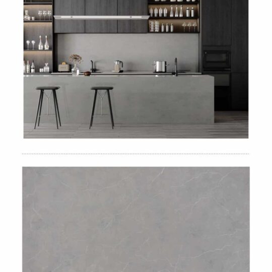 Lightening Frost – Premium Zero-Silica Engineered Stone