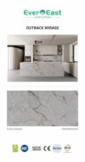 Hermes Gray engineered stone kitchen countertop with silver and charcoal veining detail.