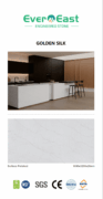 Golden Silk  – Premium Zero-Silica Engineered Stone