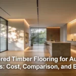 Engineered timber typically costs $80-$260 per m&sup2; supplied, plus $45-$80 per m&sup2; for installation