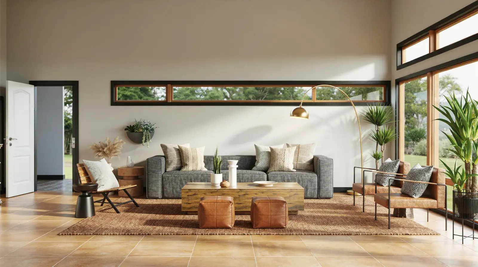 Matte tiles offer better traction, making them suitable for both dry living areas and wet
