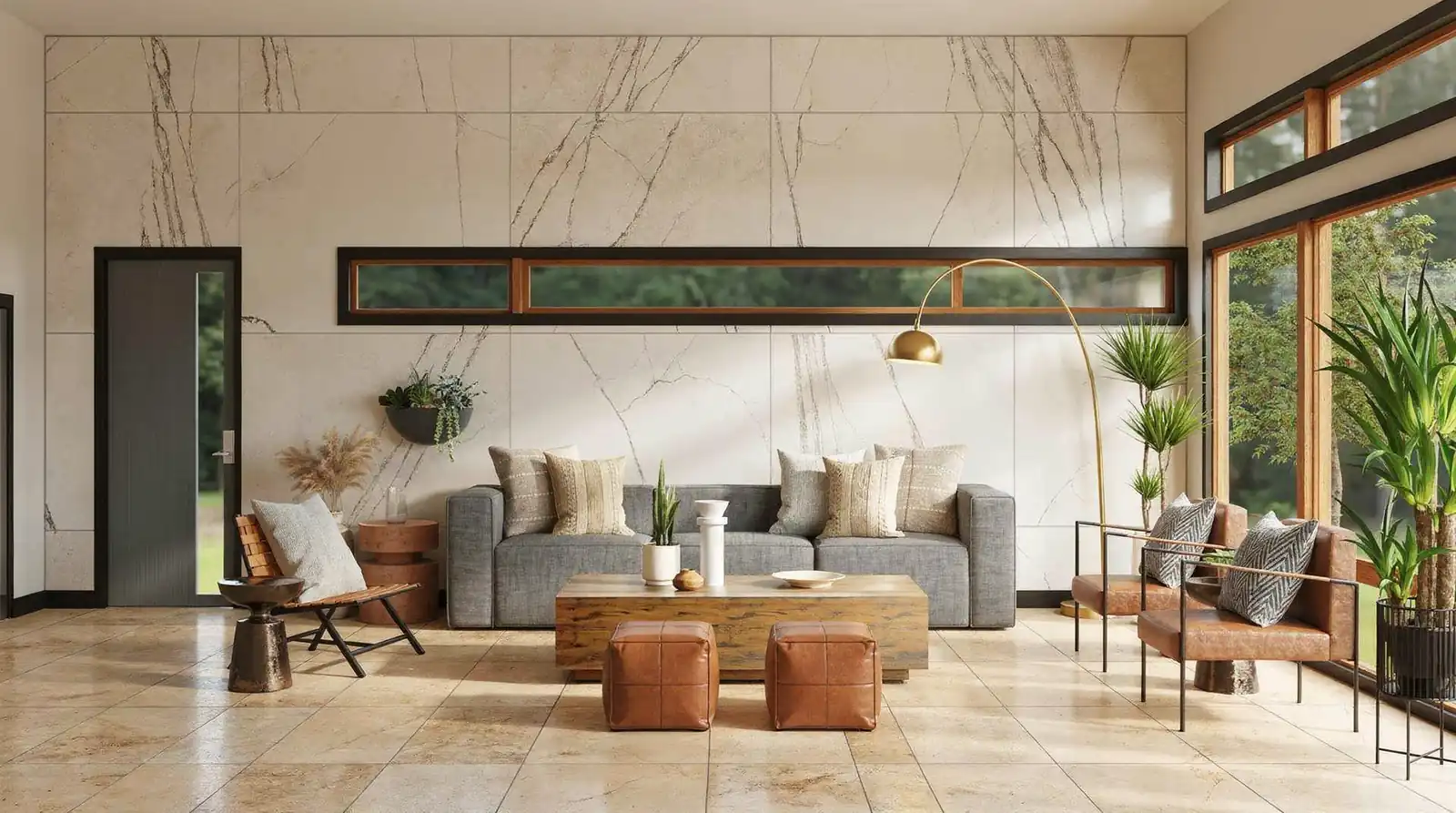 Cross-cut and vein-cut are the two primary visual variations of travertine, each created by how