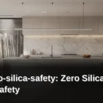Zero silica engineered stone is manufactured with less than 1% crystalline silica, compared to 90-95%