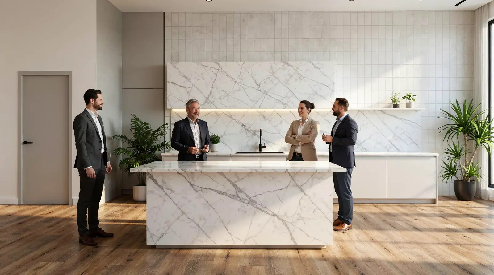 Homeowners, designers, and fabricators gain quartz-level performance and durability alongside markedly improved workplace
